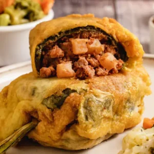 Chile Poblano Relleno de Carne